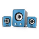 GŁOŚNIKI 2.1 DO LAPTOPA LOGIC LS-20 NIEBIESKIE