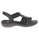 Dámske sandále Rieker 60809-00 schwarz 40 Dominujúca farba čierna
