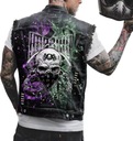 Мужской джинсовый жилет Skull Fashion