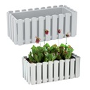 ЦВЕТОЧНЫЙ ГОРШОК БАЛКОННАЯ ЯЩИКА BOARDEE FENCYCASE 400 БЕЛЫЙ