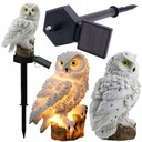 SOWA LAMPKA SOLARNA LED WBIJANA LAMPA OGRODOWA ZEWNĘTRZNA KOL