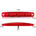 10 PIEZAS FARO LUZ DE POSICIÓN 9 DIODO LUMINOSO LED 12V 24V ROJO 