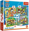 PUZZLE 4W1 WAKACYJNY PSI PATROL 207 EL.TREFL