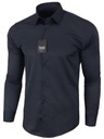 Espada Мужская рубашка черная SLIM FIT хлопок воротник XXL 45-46