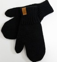 Čierne zimné rukavice s jedným prstom 4 - 12 rokov Detské EAN (GTIN) 5903624732287