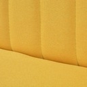 Sofa 117x555x77 cm żółty materiał Materiał obicia inne
