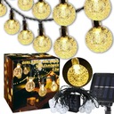 СОЛНЕЧНАЯ САДОВАЯ ГИРЛЯНДИЯ СОЛНЕЧНЫЕ ЛАМПЫ 100 СВЕТОДИОДНЫХ ЛАМПОЧЕК 12М