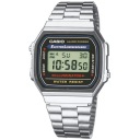 Casio Vintage A168WA-1YES серебряный браслет
