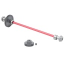 ЦЕНТРАЛЬНЫЙ ВАЛ КОРОБКИ ПЕРЕДАЧ АВТОМОБИЛЯ RC ДЛЯ WLTOYS 144001 1:14 RED МОТОР GEAR  фото 7