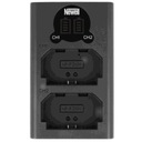 ЗАРЯДНОЕ УСТРОЙСТВО NP-FZ100 С ДВОЙНЫМ ЖК-дисплеем и USB ДЛЯ Sony A7 III