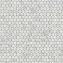 KERAMICKÁ MOZAIKA HEXAGON CLASSIC CARRARA MAT MRAMOR Hrúbka 5 mm