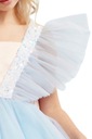 Elegantné spoločenské šaty Zoe modré, 104 Veľkosť (new) 104 (99 - 104 cm)
