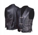UNIKATOWA KAMIZELKA SKÓRZANA MOTOCYKL KM003 2XL