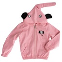 X047A Куртка хлопковая весна/осень слон размер 86/92 розовый