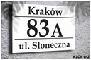 Табличка АДРЕСНАЯ ДОСКА АЛЮМИНИЕВАЯ НОМЕР ДОМА 20х30.