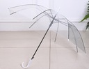 ЗОНТ, прозрачный, БЕЛЫЙ, легкий свадебный зонт