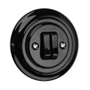 Дверной переключатель АНТИКА ретро ЧЕРНЫЙ лофт