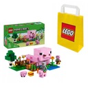 2IN1 подарочный набор Lego Lego Minecraft House Piglek и сумка для ребенка