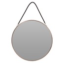 НАСТЕННОЕ ЗЕРКАЛО на ремешке, подвесное, РОЗОВОЕ ЗОЛОТО