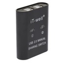 USB -переключатель коммутатора KVM Box Box Black