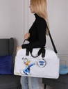 Káčer Donald Disney Sivá, melanžová cestovná taška veľká 53x17x32 cm Dominujúca farba biela