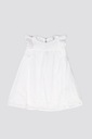 Sukienka tkaninowa biała 116 Coccodrillo Długość przed kolano