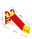 DUŻA ZJEŻDŻALNIA OGRODOWA ŚLIZG Z DRABINKĄ 147CM RÓŻNE KOLORY Długość ślizgu 140 cm