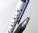 Guľôčkové pero modré HVIEZDIČKY automatické Super - Fine na stiahnutie TO-069 TOMA Značka Toma