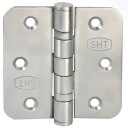 ПЕТЛЯ ДВЕРНАЯ С ПОДШИПНИКАМИ 75х75 мм, НЕРЖАВЕЮЩАЯ СТАЛЬ INOX