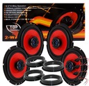 TOP AUDIO 4 ALTAVOCES VW PASSAT B5 RESTYLING SCIROCCO SHARAN GOLF 4 PARTE DELANTERA PARTE TRASERA 