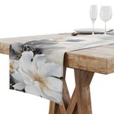 BIEŻNIK OBRUS NA STÓŁ MATOWY GŁADKI 40x120 PASTELOWA MAGNOLIA KWIAT 006