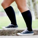 Hotfiary 3 páry kompresných ponožiek vo veľkých veľkostiach pre ženy Strih Ponožky