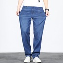 Spodnie Jeansy Plus rozmiar 42 44 46 męska cienkie Długość nogawki długa
