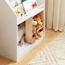 SoBuy книжный шкаф, детские газеты, отдельно стоящая полка для игрушек KMB98-W