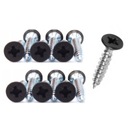 Wkręty do drewna ozdobne czarne 4,5x25mm 12 sztuk ZAS DOMAX