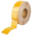 Лента самоклеящаяся светоотражающая контурная желтая 1м предупреждающая 5х5см