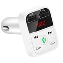 FM-передатчик Bluetooth, зарядное устройство 2xUSB, ВОЛЬТМЕТР