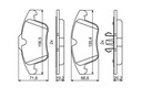 BOSCH ZAPATAS DE FRENADO PARTE DELANTERA FORD LAND ROVER VOLVO DESCRIPCIÓN 