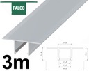 ПРОФИЛЬ LED GK ДЛЯ ГИПСОВЫХ КАРТОНОВ ТИПА FALCO SILVER 3M ALU ВСТРАИВАЕМЫЙ