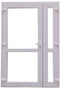 Наружная дверь из поливинилхлорида белая 160x210 Дверь белая