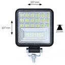 126W FARO EN FUNCIONAMIENTO DIODO LUMINOSO LED PANEL HALÓGENO 12V 24V CREE 