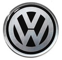 ЭМБЛЕМА ЛОГОТИП СЕРЕБРЯНО-ХРОМ 3D Volkswagen 60