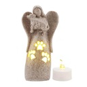 Статуэтка ангела, обнимающего собаку, фигурки из смолы Saint