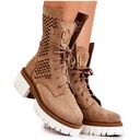 КОЖАНЫЕ РАБОЧИЕ БОТИНКИ NICOLE, СВЕТЛО-КОРИЧНЕВЫЕ 2706 40