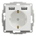 Розетка Sedna Design Schuko + USB-зарядка