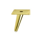 МЕБЕЛЬНАЯ НОЖКА КОСАЯ С ЗОЛОТЫМ ГЛЯНЕМ 10 СМ SL012S H100