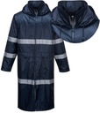 XL PŁASZCZ PRZECIWDESZCZOWY WODOODPORNY DŁUGI MĘSKI ROBOCZY OSTRZEGAWCZY