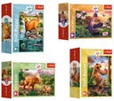 Puzzle 4v1 Úžasné dinosaury Mini 54 dielikov, značka TREFL.