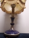 PORCELANA MISNIA LAMPA ,1840- 1870 ,BRĄZ .