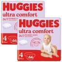 2 подгузника HUGGIES Ultra Comfort размер 4 66 шт.
